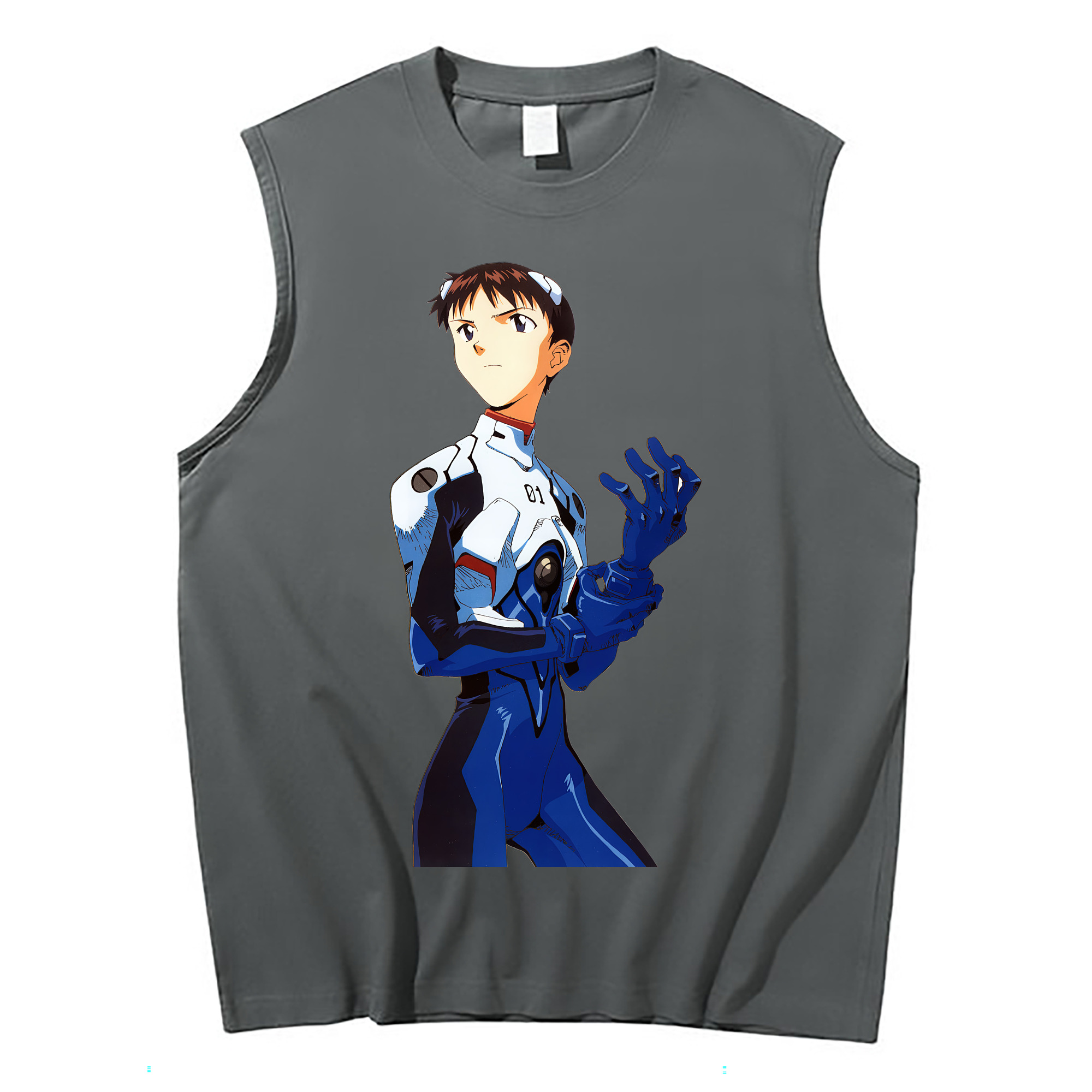 （画像用） EVA 新世紀エヴァンゲリオン コットン100％タンクトップ（フロントプリント）